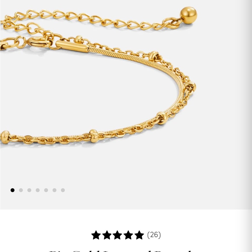 Gold Bracelet beautiful earth - waterproof tarnish proof gold plating